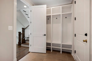 Cubbies at mudroom